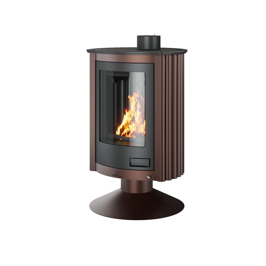 Krbová kamna MASTERFLAMME ® Piccolo II, hnědá - sametová
