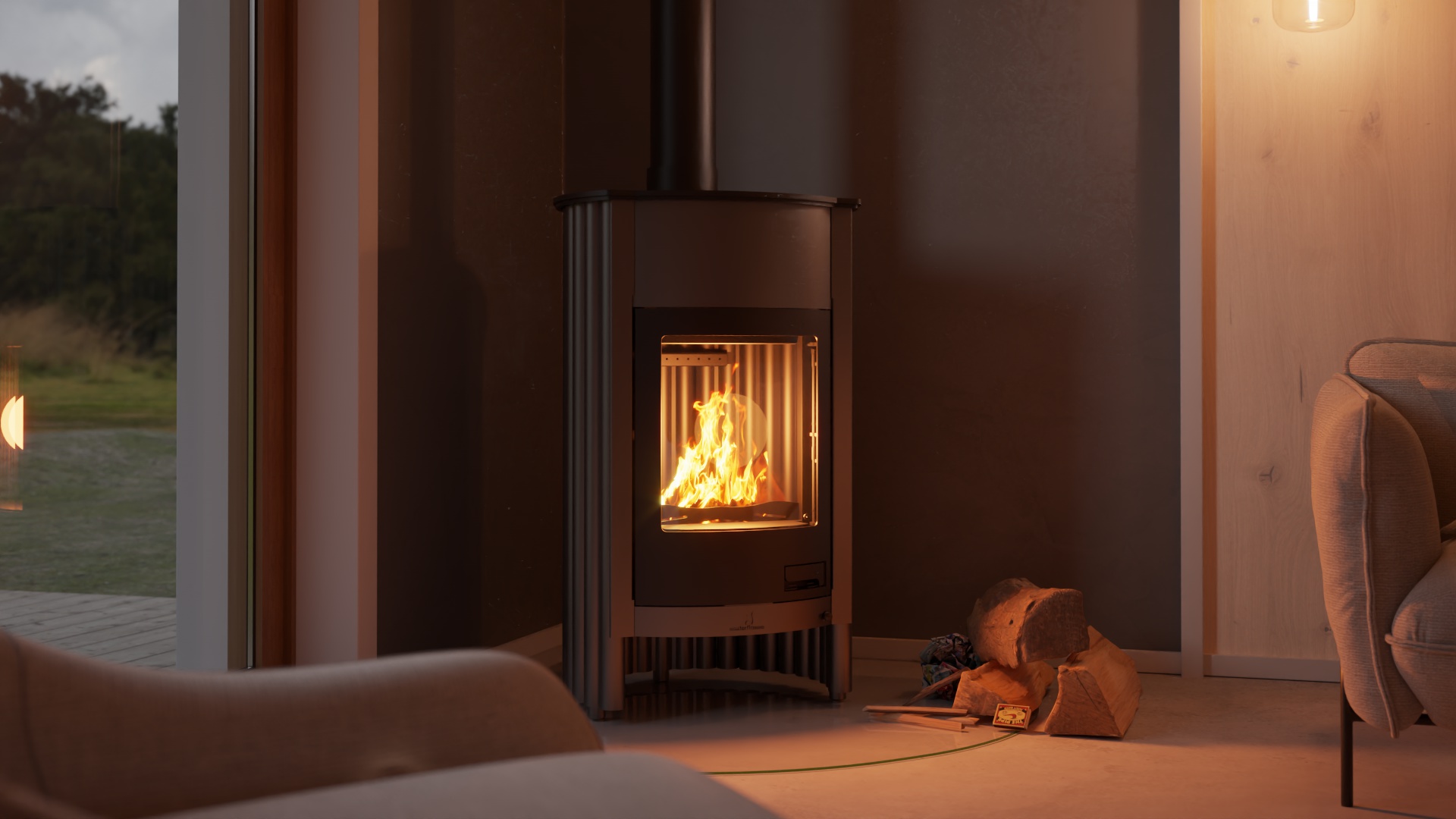 Krbová kamna MASTERFLAMME ® Grande I, šedá