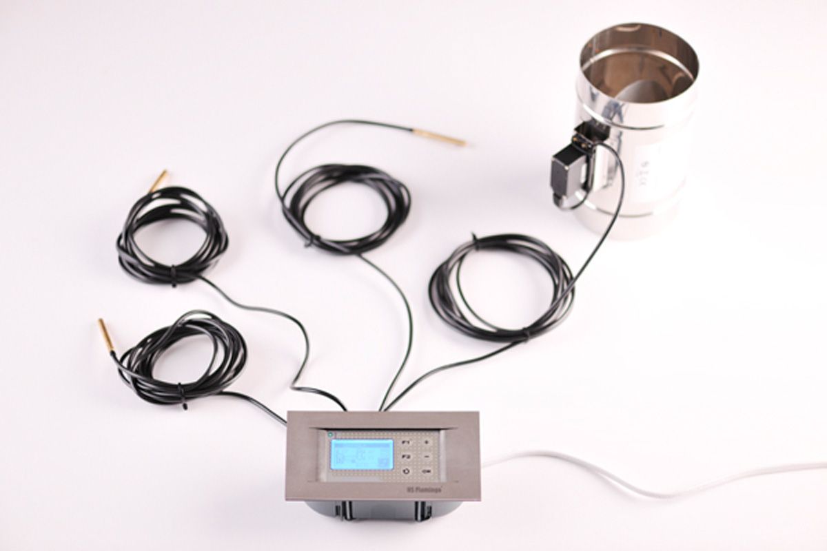 Automatická regulace hoření HS Flamingo, 100 mm, teplovodní